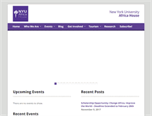 Tablet Screenshot of nyuafricahouse.org